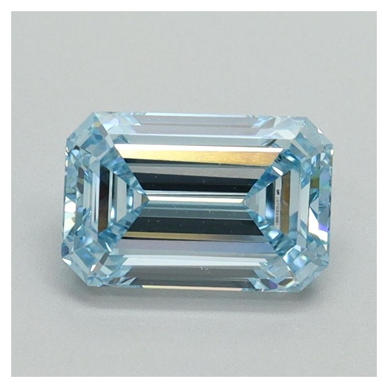Diament laboratoryjny o barwie fantazyjnej szlif szmaragdowy, 1.13ct, VVS2, Fancy Intense Blue, IGI LG710541861