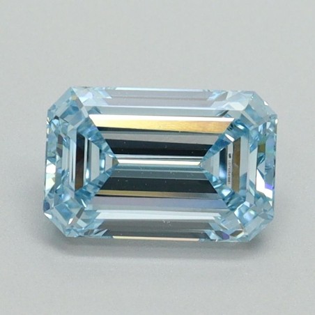 Diament laboratoryjny o barwie fantazyjnej szlif szmaragdowy, 1.13ct, VVS2, Fancy Intense Blue, IGI LG710541861