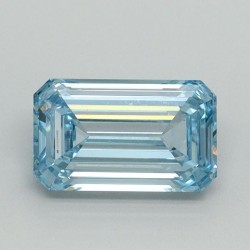 Diament laboratoryjny o barwie fantazyjnej szlif szmaragdowy, 1.03ct, VVS2, Fancy Intense Blue, IGI LG710534888
