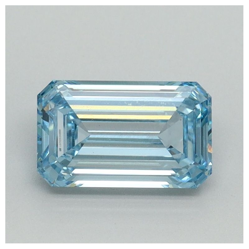 Diament laboratoryjny o barwie fantazyjnej szlif szmaragdowy, 1.03ct, VVS2, Fancy Intense Blue, IGI LG710534888 Diament laboratoryjny o barwie fantazyjnej szlif szmaragdowy, 1.03ct, VVS2, Fancy Intense Blue, IGI LG710534888