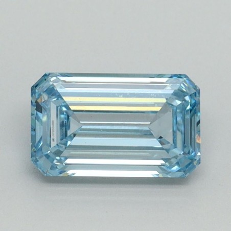 Diament laboratoryjny o barwie fantazyjnej szlif szmaragdowy, 1.03ct, VVS2, Fancy Intense Blue, IGI LG710534888