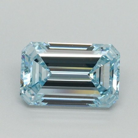Diament laboratoryjny o barwie fantazyjnej szlif szmaragdowy, 1.04ct, VVS2, Fancy Vivid Blue, IGI LG710554803