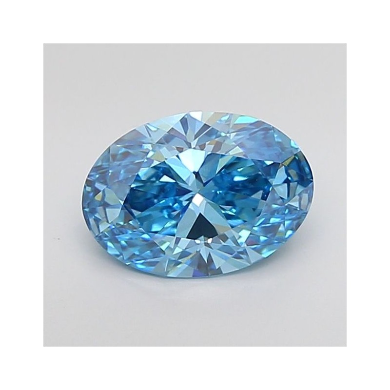 Diament laboratoryjny o barwie fantazyjnej szlif owalny, 2.04ct, VVS2, Fancy Vivid Blue, IGI LG702504294