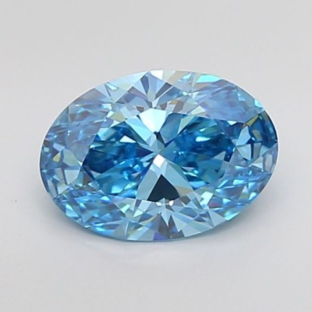 Diament laboratoryjny o barwie fantazyjnej szlif owalny, 2.04ct, VVS2, Fancy Vivid Blue, IGI LG702504294