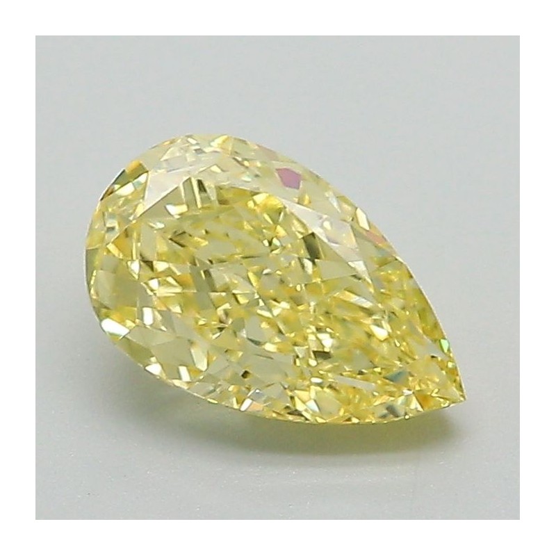 Diament laboratoryjny o barwie fantazyjnej szlif gruszkowy, 1.19ct, VVS2, Fancy Intense Yellow, IGI LG712505566