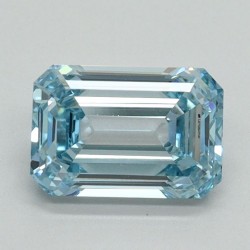 Diament laboratoryjny o barwie fantazyjnej szlif szmaragdowy, 1.15ct, VVS2, Fancy Intense Blue, IGI LG710541741
