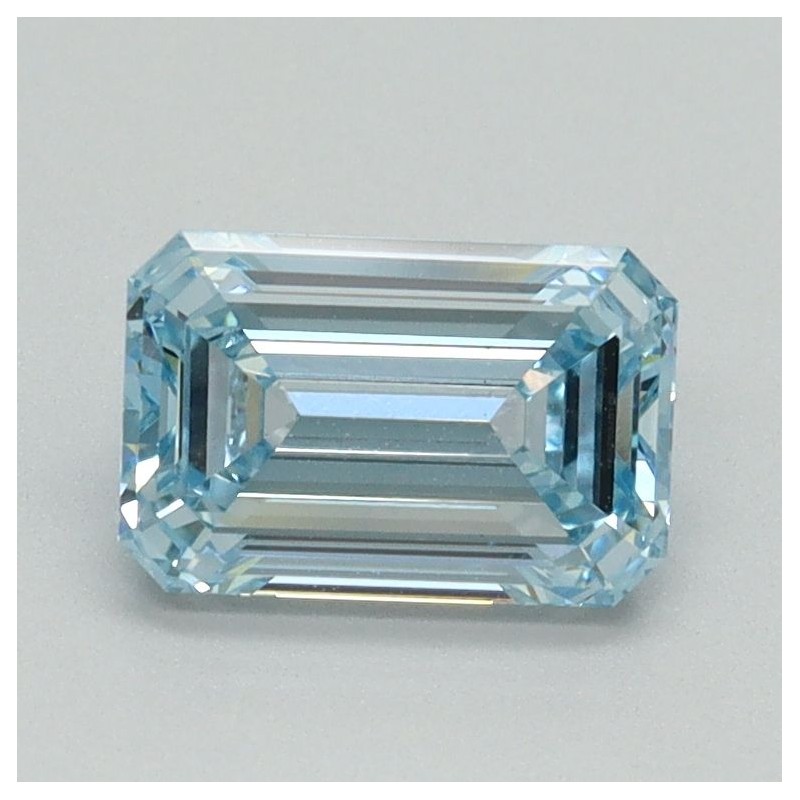 Diament laboratoryjny o barwie fantazyjnej szlif szmaragdowy, 1.13ct, VVS2, Fancy Intense Blue, IGI LG710534894