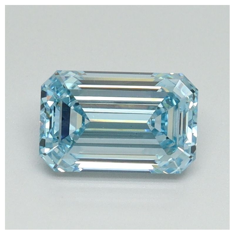 Diament laboratoryjny o barwie fantazyjnej szlif szmaragdowy, 1.07ct, VVS2, Fancy Intense Blue, IGI LG710541757