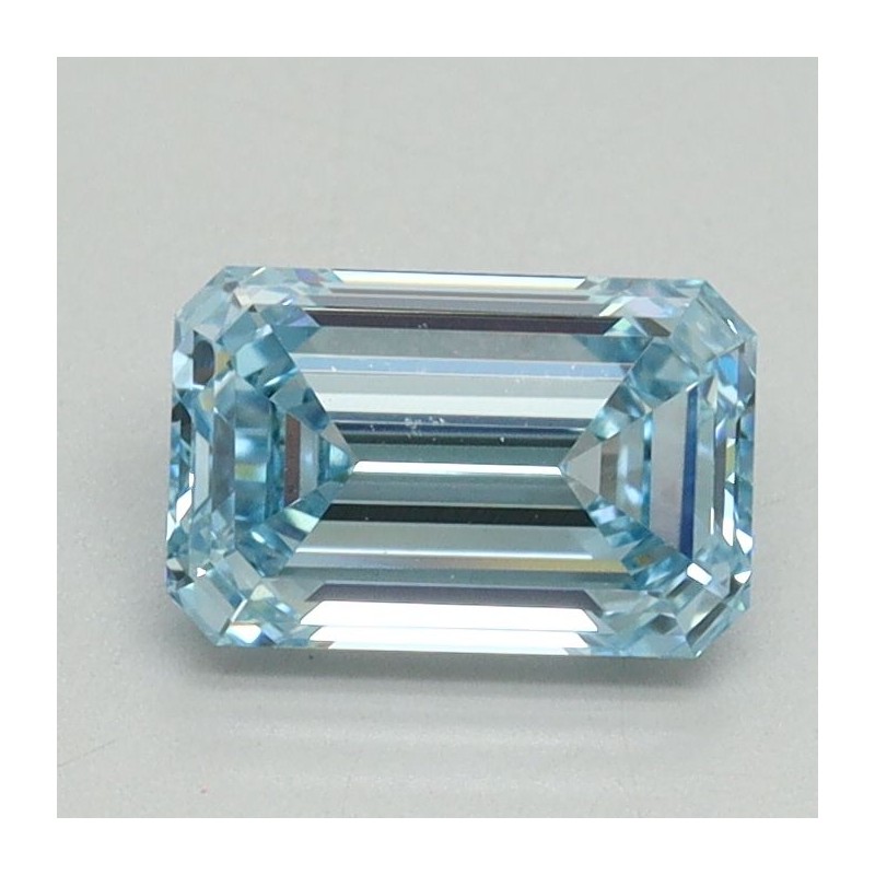 Diament laboratoryjny o barwie fantazyjnej szlif szmaragdowy, 1.09ct, VVS2, Fancy Intense Blue, IGI LG710541194