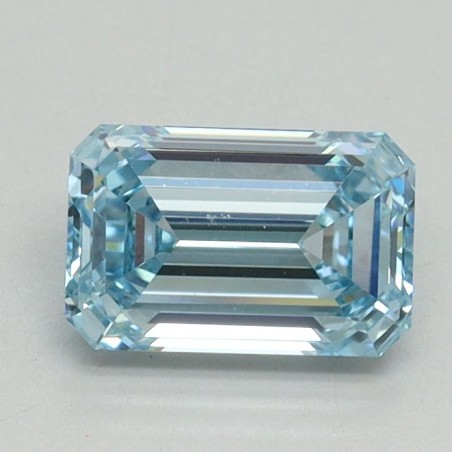 Diament laboratoryjny o barwie fantazyjnej szlif szmaragdowy, 1.09ct, VVS2, Fancy Intense Blue, IGI LG710541194