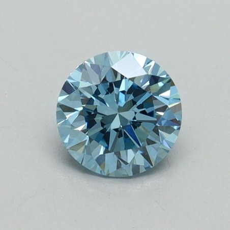 Diament laboratoryjny o barwie fantazyjnej szlif okrągły, 0.52ct, VVS2, Fancy Vivid Blue, IGI LG706508805