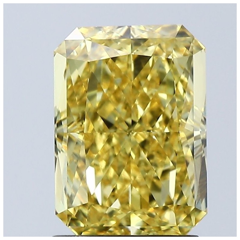 Diament laboratoryjny o barwie fantazyjnej radiant, 2.07ct, VVS2, Fancy Vivid Yellow, IGI LG677508418