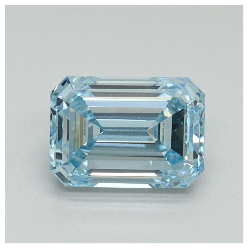 Diament laboratoryjny o barwie fantazyjnej szlif szmaragdowy, 1.02ct, VVS2, Fancy Intense Blue, IGI LG710541695