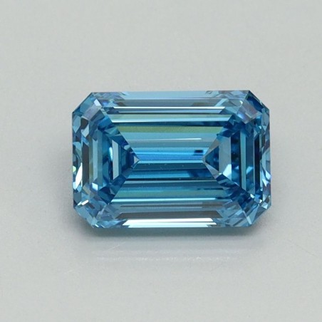 Diament laboratoryjny o barwie fantazyjnej szlif szmaragdowy, 1.04ct, VVS2, Fancy Vivid Blue, IGI LG707519329