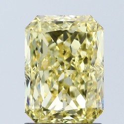 Diament laboratoryjny o barwie fantazyjnej radiant, 2.02ct, VVS2, Fancy Vivid Yellow, IGI LG678506879