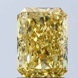 Diament laboratoryjny o barwie fantazyjnej radiant, 2.07ct, VVS2, Fancy Vivid Yellow, IGI LG678508754