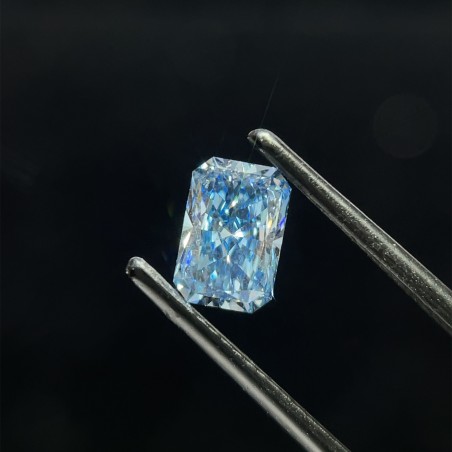 Diament laboratoryjny o barwie fantazyjnej radiant, 1.07ct, VVS2, Fancy Vivid Blue, IGI LG635490541