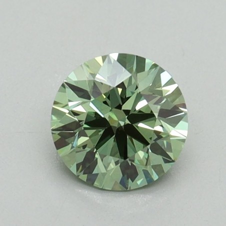 Diament laboratoryjny o barwie fantazyjnej szlif okrągły, 0.7ct, VVS2, Fancy Vivid Green, IGI LG706535598