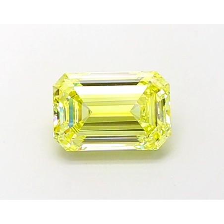 Diament laboratoryjny o barwie fantazyjnej szlif szmaragdowy, 1.76ct, VVS2, Fancy Intense Yellow, IGI LG686504382