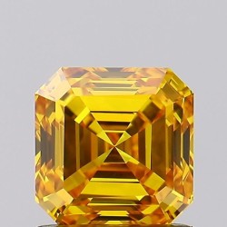 Diament laboratoryjny o barwie fantazyjnej szlif szmaragdowy kwadratowy, 1.22ct, VVS2, Fancy Vivid Yellow, IGI LG547271315