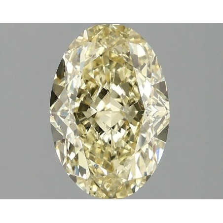 Diament laboratoryjny o barwie fantazyjnej szlif owalny, 2.1ct, VVS2, Fancy Intense Yellow, IGI LG702501553