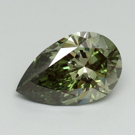 Diament laboratoryjny o barwie fantazyjnej szlif gruszkowy, 1.02ct, VVS2, Fancy Vivid Green, IGI LG710554821