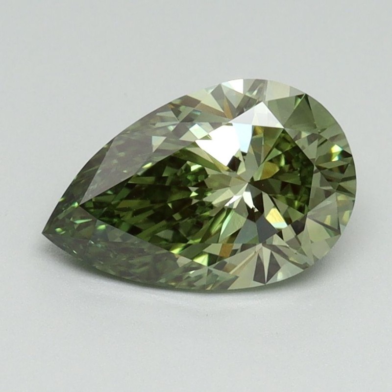 Diament laboratoryjny o barwie fantazyjnej szlif gruszkowy, 1.5ct, VVS2, Fancy Vivid Green, IGI LG710554814 Diament laboratoryjny o barwie fantazyjnej szlif gruszkowy, 1.5ct, VVS2, Fancy Vivid Green, IGI LG710554814