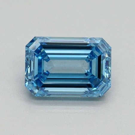 Diament laboratoryjny o barwie fantazyjnej szlif szmaragdowy, 1.05ct, VVS2, Fancy Vivid Blue, IGI LG723563381