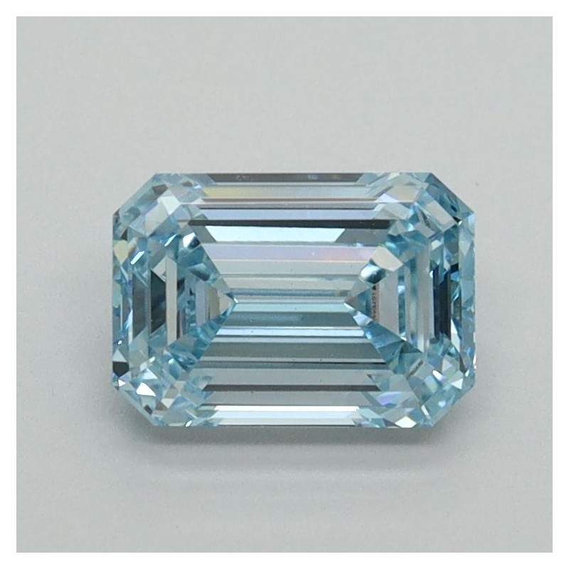 Diament laboratoryjny o barwie fantazyjnej szlif szmaragdowy, 1.05ct, VVS2, Fancy Intense Blue, IGI LG710554787