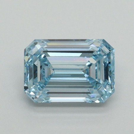 Diament laboratoryjny o barwie fantazyjnej szlif szmaragdowy, 1.05ct, VVS2, Fancy Intense Blue, IGI LG710554787