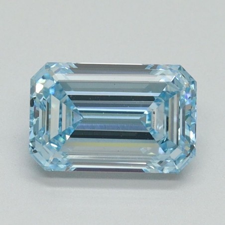 Diament laboratoryjny o barwie fantazyjnej szlif szmaragdowy, 1.17ct, VVS2, Fancy Vivid Blue, IGI LG710554784