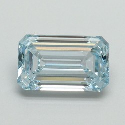 Diament laboratoryjny o barwie fantazyjnej szlif szmaragdowy, 1.02ct, VVS2, Fancy Intense Blue, IGI LG710541797