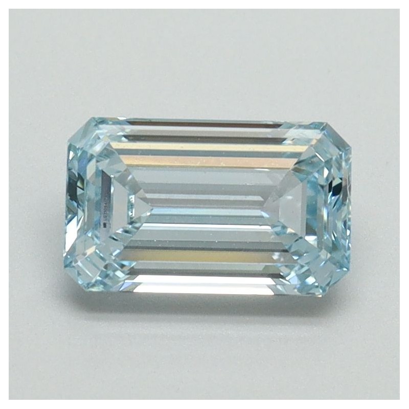 Diament laboratoryjny o barwie fantazyjnej szlif szmaragdowy, 1.02ct, VVS2, Fancy Intense Blue, IGI LG710541797