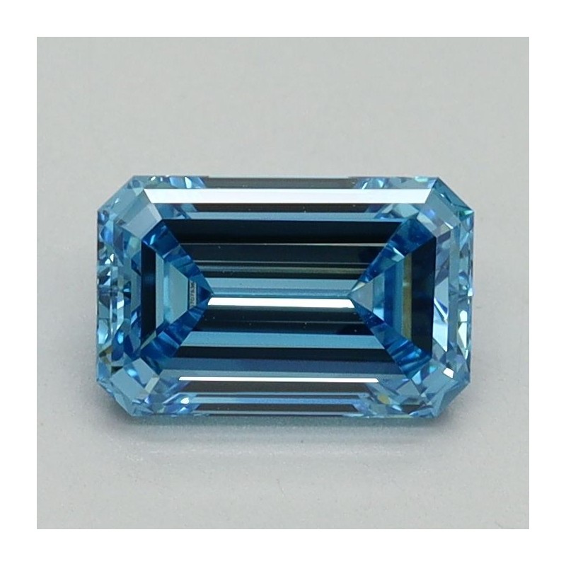 Diament laboratoryjny o barwie fantazyjnej szlif szmaragdowy, 0.96ct, VVS2, Fancy Vivid Blue, IGI LG707536229