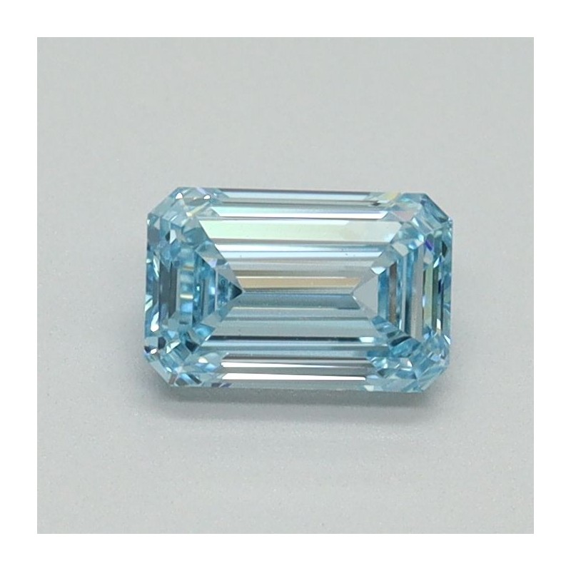 Diament laboratoryjny o barwie fantazyjnej szlif szmaragdowy, 0.55ct, VVS2, Fancy Vivid Blue, IGI LG713515710 Diament laboratoryjny o barwie fantazyjnej szlif szmaragdowy, 0.55ct, VVS2, Fancy Vivid Blue, IGI LG713515710