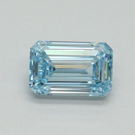 Diament laboratoryjny o barwie fantazyjnej szlif szmaragdowy, 0.55ct, VVS2, Fancy Vivid Blue, IGI LG713515710