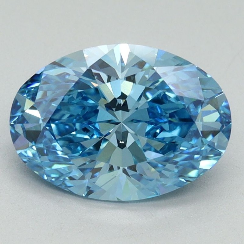 Diament laboratoryjny o barwie fantazyjnej szlif owalny, 2.2ct, VVS2, Fancy Vivid Blue, IGI LG644491335