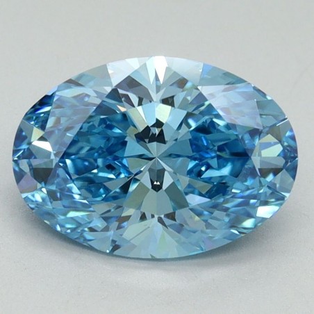 Diament laboratoryjny o barwie fantazyjnej szlif owalny, 2.2ct, VVS2, Fancy Vivid Blue, IGI LG644491335