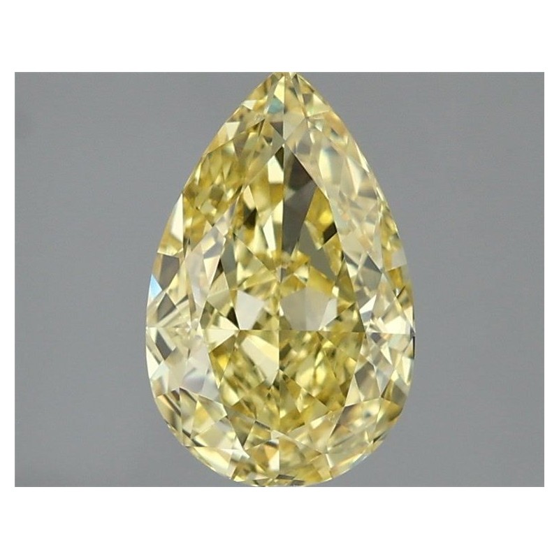 Diament laboratoryjny o barwie fantazyjnej szlif gruszkowy, 2.03ct, VVS2, Fancy Vivid Yellow, IGI LG739545329