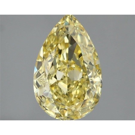 Diament laboratoryjny o barwie fantazyjnej szlif gruszkowy, 2.03ct, VVS2, Fancy Vivid Yellow, IGI LG739545329