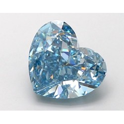 Diament laboratoryjny o barwie fantazyjnej serce, 1.9ct, VVS2, Fancy Vivid Blue, IGI LG694504394