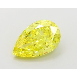 Diament laboratoryjny o barwie fantazyjnej szlif gruszkowy, 1.5ct, VVS2, Fancy Vivid Yellow, IGI LG670432551