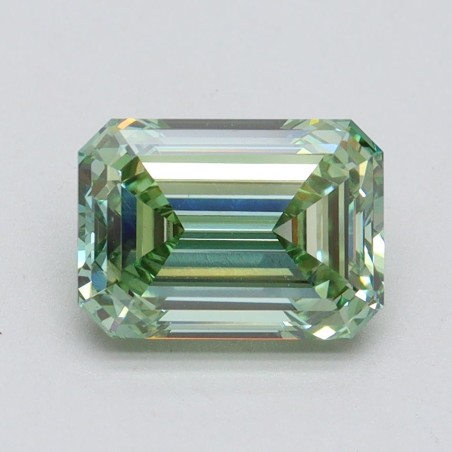 Diament laboratoryjny o barwie fantazyjnej szlif szmaragdowy, 2.21ct, VVS2, Fancy Intense Green, IGI LG611371246