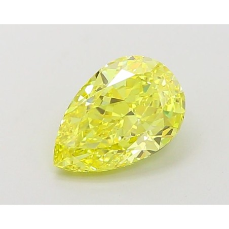 Diament laboratoryjny o barwie fantazyjnej szlif gruszkowy, 1.5ct, IF, Fancy Vivid Yellow, IGI LG660424286