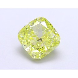 Diament laboratoryjny o barwie fantazyjnej szlif poduszkowy brylantowy, 1.68ct, VVS2, Fancy Vivid Yellow, IGI LG677560928