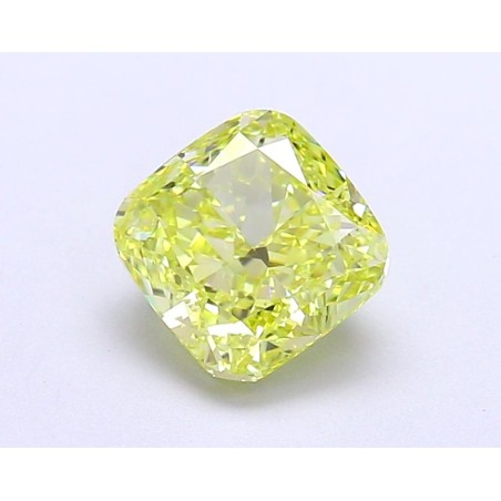 Diament laboratoryjny o barwie fantazyjnej szlif poduszkowy brylantowy, 1.68ct, VVS2, Fancy Vivid Yellow, IGI LG677560928