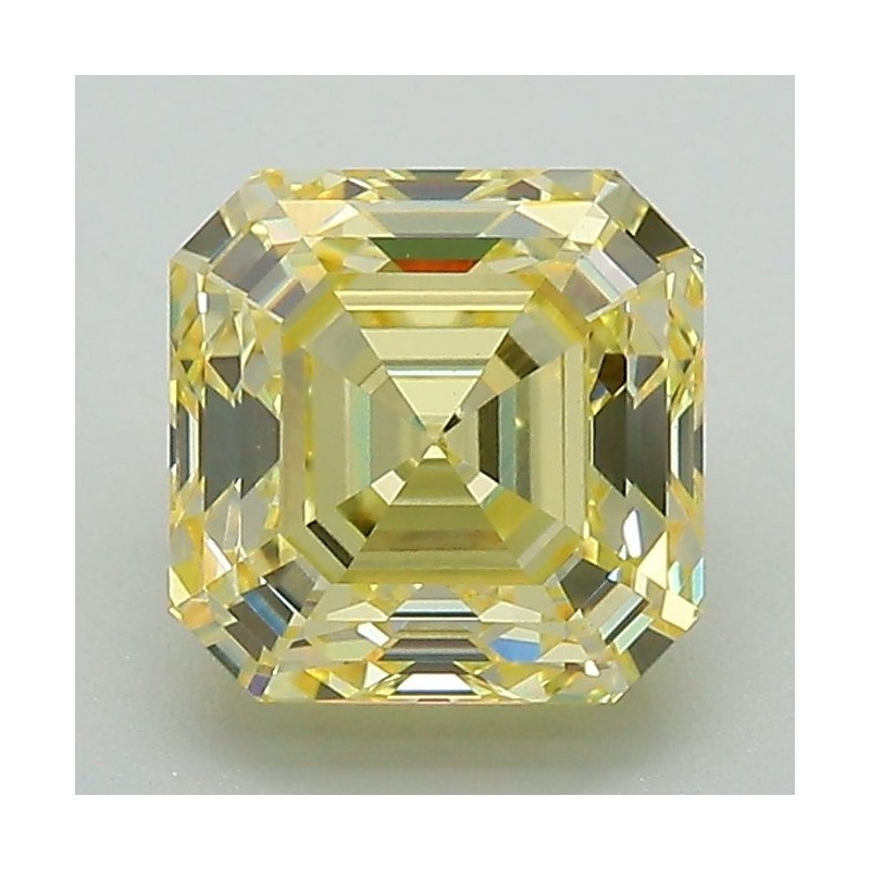 Diament laboratoryjny o barwie fantazyjnej szlif szmaragdowy kwadratowy, 2.19ct, VVS2, Fancy Intense Yellow, IGI LG655457322