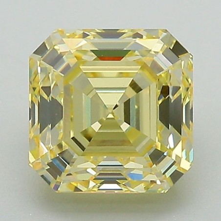 Diament laboratoryjny o barwie fantazyjnej szlif szmaragdowy kwadratowy, 2.19ct, VVS2, Fancy Intense Yellow, IGI LG655457322