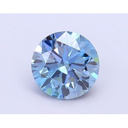 Diament laboratoryjny o barwie fantazyjnej szlif okrągły, 1.56ct, VVS1, Fancy Vivid Blue, IGI LG687528285