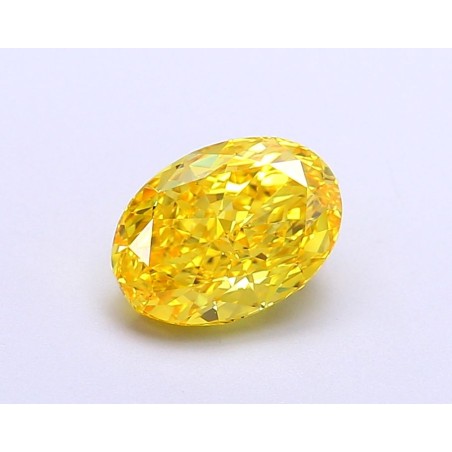 Diament laboratoryjny o barwie fantazyjnej szlif owalny, 1.63ct, VVS2, Fancy Vivid Yellow, IGI LG674504287